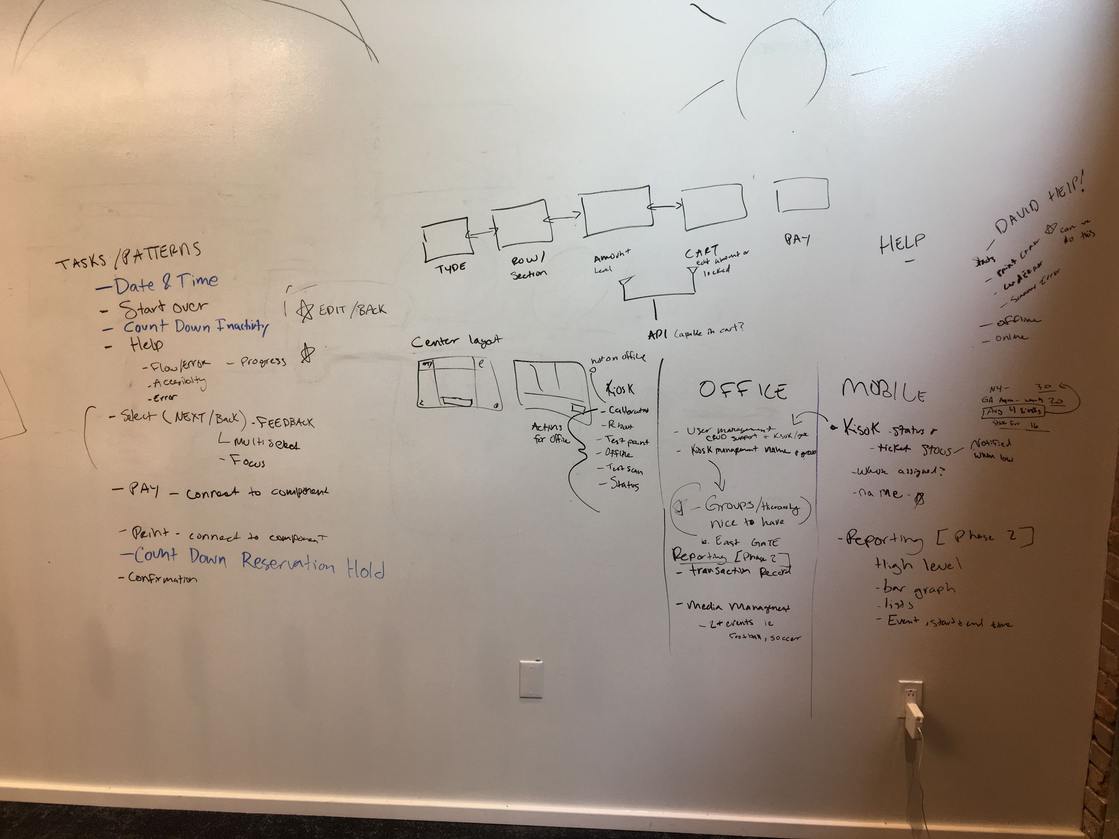 Kiosk Control Center design exploration